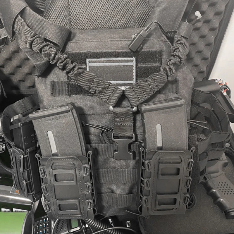 Tactical Fast Magazine Pouch for M4 5.56/7.62/9mm Mag Box Quick Release Soft Shell Mag TPR Holster Case Hunting Paintball Gear
