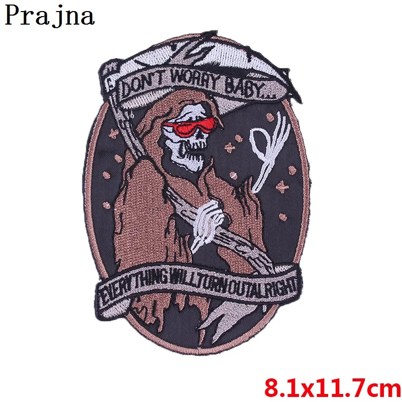 Pulaqi нашивка в стиле панк черные белые полосы железные на вышитые нашивки для одежды аппликация на одежду куртка одежда аксессуары DIY - Цвет: PE2767CT
