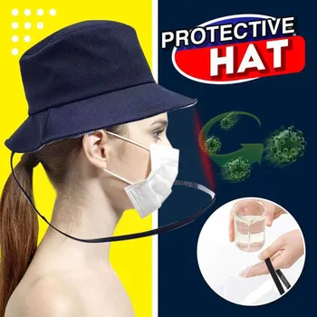 

Multi-function Protective Cap Outdoor Protective Hat Eye Protection Anti-fog Windproof Hat Anti-saliva Face Cover Caps #LR1