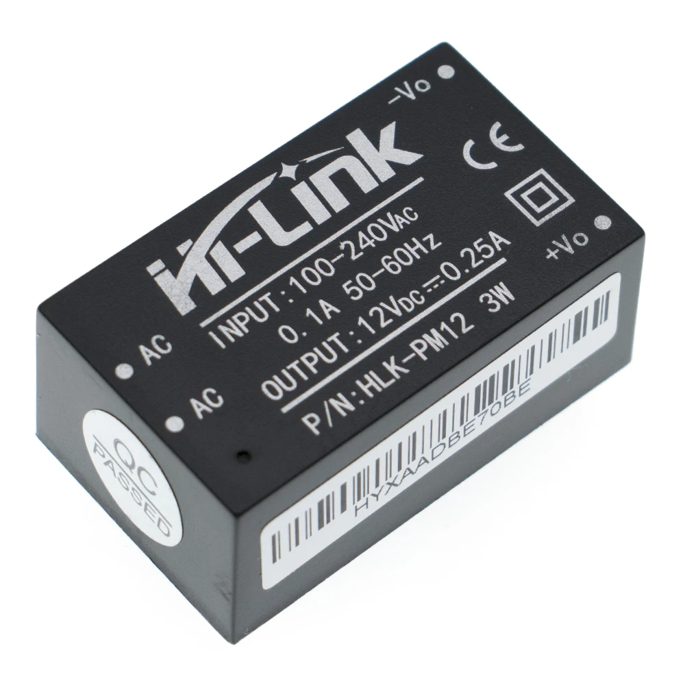 HLK-PM01 HLK-PM03 HLK-PM12 AC-DC 220V 5 V/3,3 V/12 V Мини модуля питания, интеллигентая(ый) бытовой выключатель питания модуль