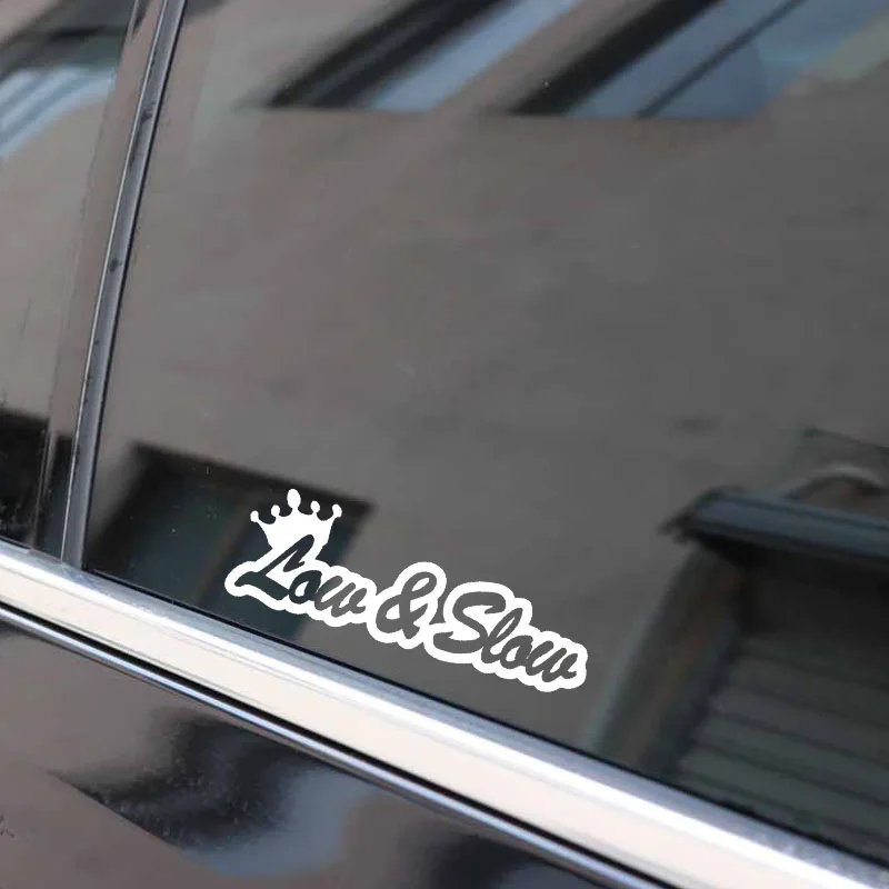 17 8 см * 6 1 низкий и медленный Забавный винил JDM наклейка на автомобиль окно