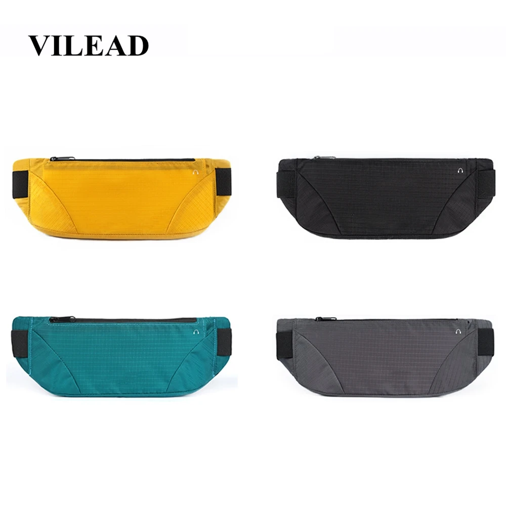 Vilead, водонепроницаемая полиэфирная спортивная сумка для бега, унисекс, фитнес, поясная сумка для мужчин и женщин, уличная, для кемпинга, пешего туризма, скрытая сумка для хранения