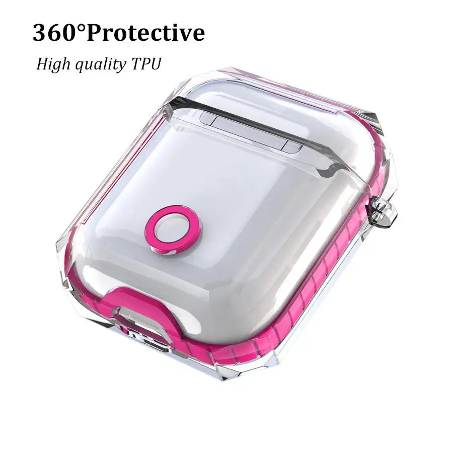 

Transparent Clear for AirPods Portable Case Cover Protective for Apple Airpods Charging Case