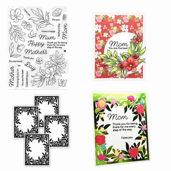 

Making Happy Mother's Day 2020 New Metal Cutting Dies and Clear Stamps Scrapbooking For Paper Stampin Up Card Craft Set