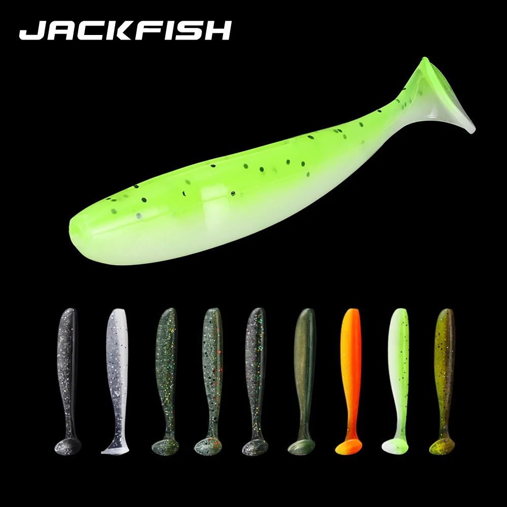 JACKFISH мягкая рыболовная приманка 68 мм/2 г искусственная силиконовая двухцветные