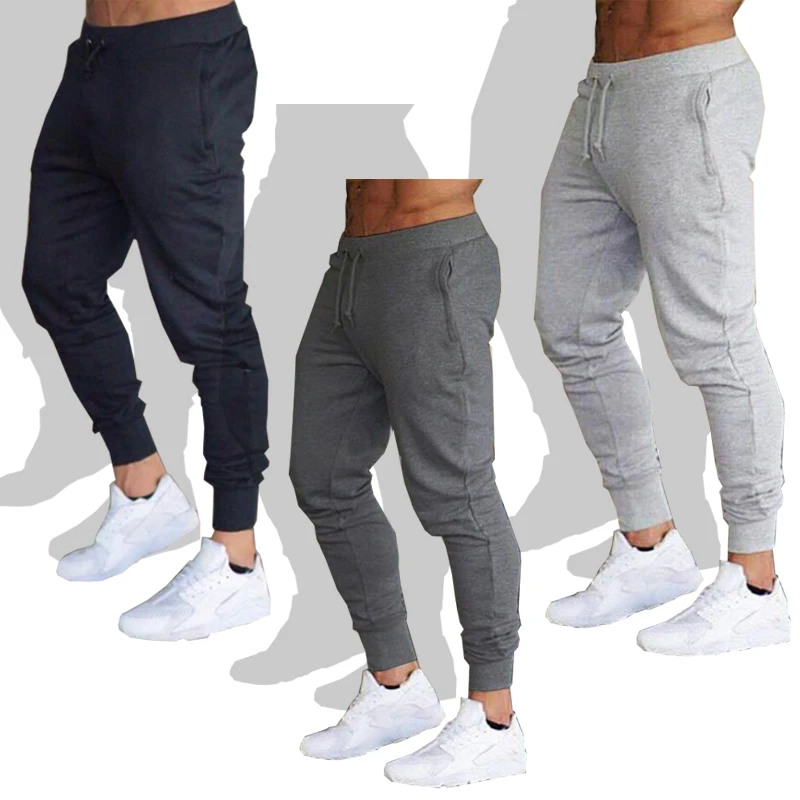 Nowe spodnie do joggingu męskie spodnie sportowe spodnie do biegania spodnie męskie biegaczy bawełniane spodnie do biegania dopasowane obcisłe spodnie kulturystyka spodnie