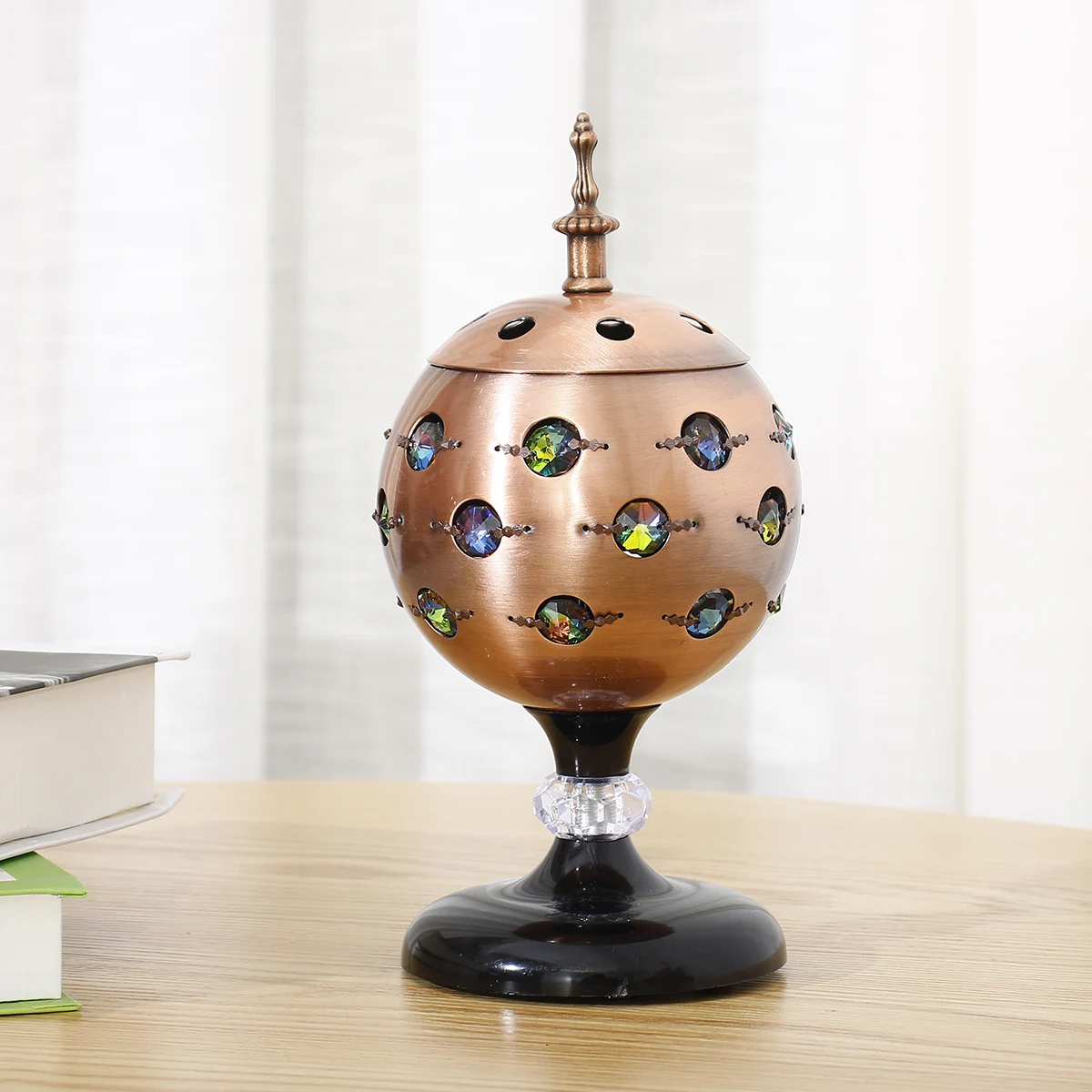 NEW EU Plug Bronze Две/три вилки портативный мини электрический Bakhoor горелки ладан металлические горелки квадратный жемчуг ладан электрическая горелка ладана - Цвет: NEW EU Plug Bronze