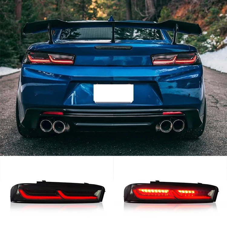 CAPQX full Set For Chevrolet Camaro 2016 2018 LED Rear Brake Light Tail