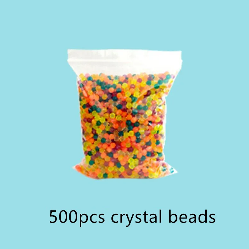 Aquabids бусины 6000 шт./пакет Pegboard липкий в воде, детские игрушки головоломки Beadbond развивающие игрушки DIY воды Kralen волшебный шарик - Цвет: 500pcs transparent