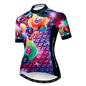 

2019 Cycling jersey Women Bike MTB Top Ropa Ciclismo Maillot racing Road Mountain cycle shirt female bicycle blouse Purple green
