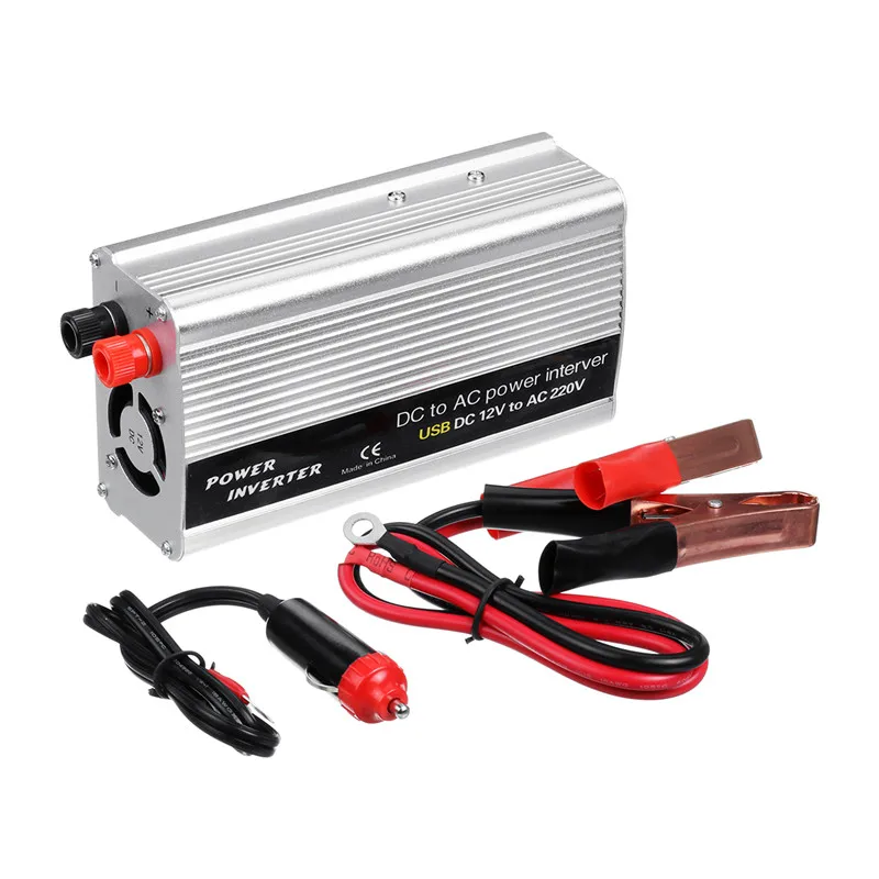 

Solar Inverter 1200W Peak Voltage Transformer Converter DC 12V To AC 220V Car Inverter For Solar Inverter Home Appliances