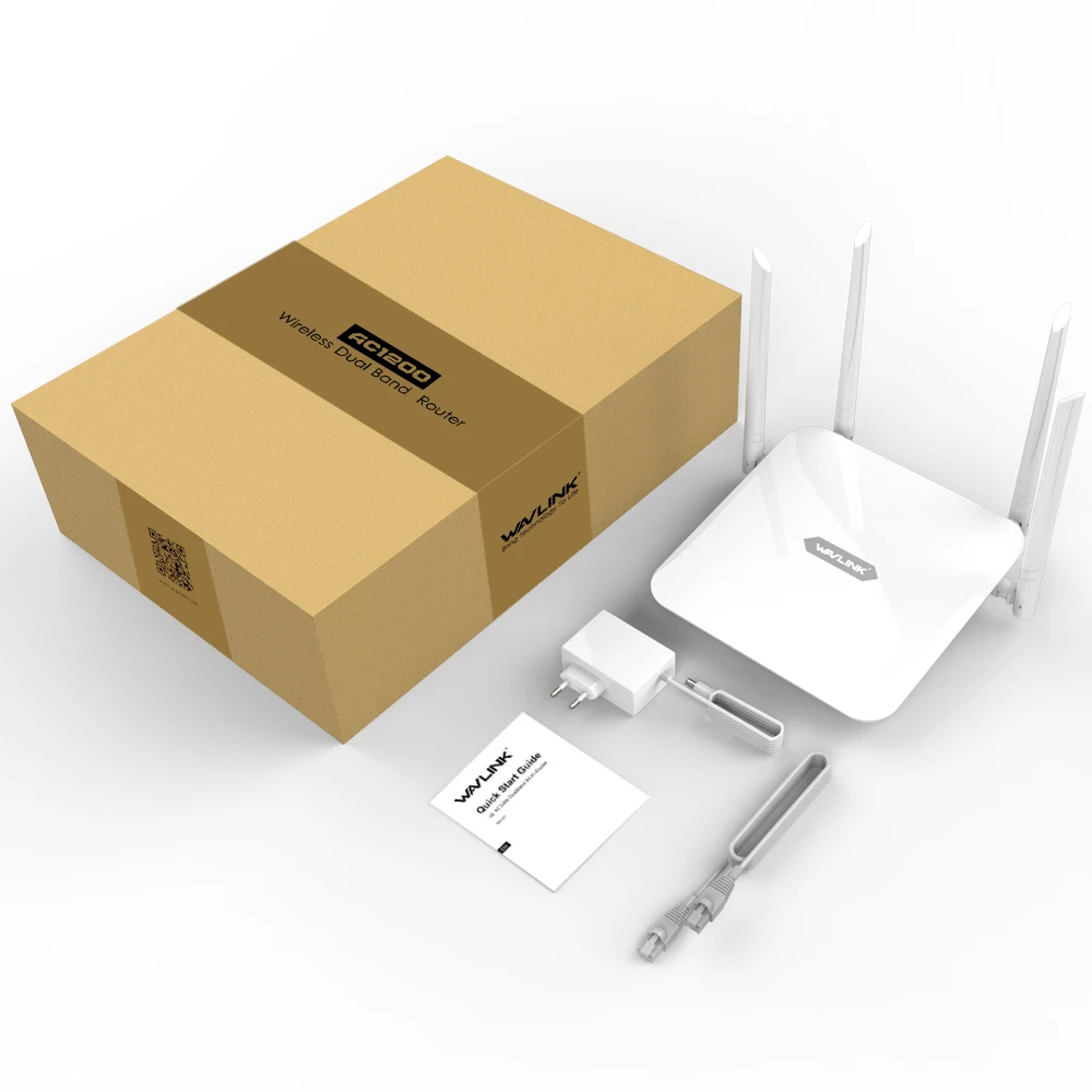 Wavlink Высокая мощность двухдиапазонный AC1200 беспроводной маршрутизатор Wifi расширитель с 4* 5dBi антенны с высоким коэффициентом усиления более широкое покрытие WPS легкая настройка