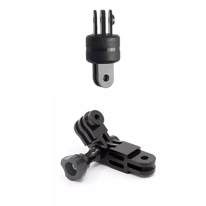 2 шт. поворотный кронштейн адаптер для камеры GoPro Hero черный 1 вращающийся на 360