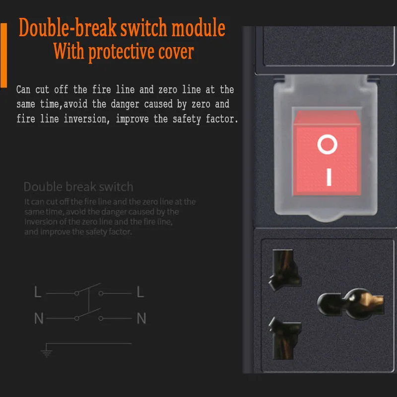 com interruptor de quebra dupla 3 4