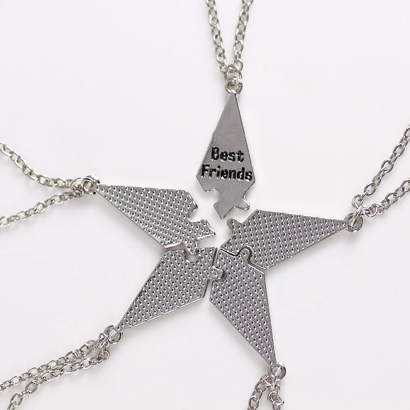 3/4/5/6/7/8/9/10Pcs Best Friend Stitching Necklace for Men Women