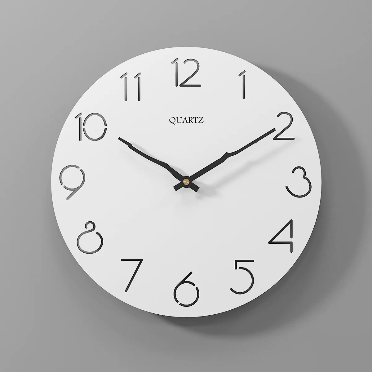 Wooden wall clock modern creative round 30cm simple silent fashion clocks home decor | Дом и сад