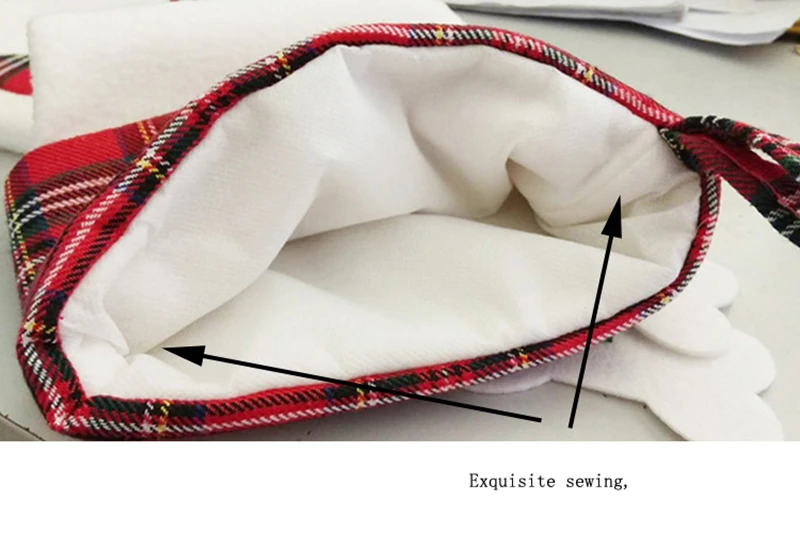 Рождественский носок Подарочная сумка пользовательский кулон в форме собачьей лапы рождественские украшения для конфет сумка