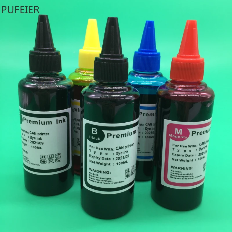 5 Bottles PGI-570 CLI-571 PGI570 571 Dye Based Ink Kit For Canon PIXMA MG5750 MG5751 MG5752 MG5753 MG6850 MG6851 MG6852 MG6853
