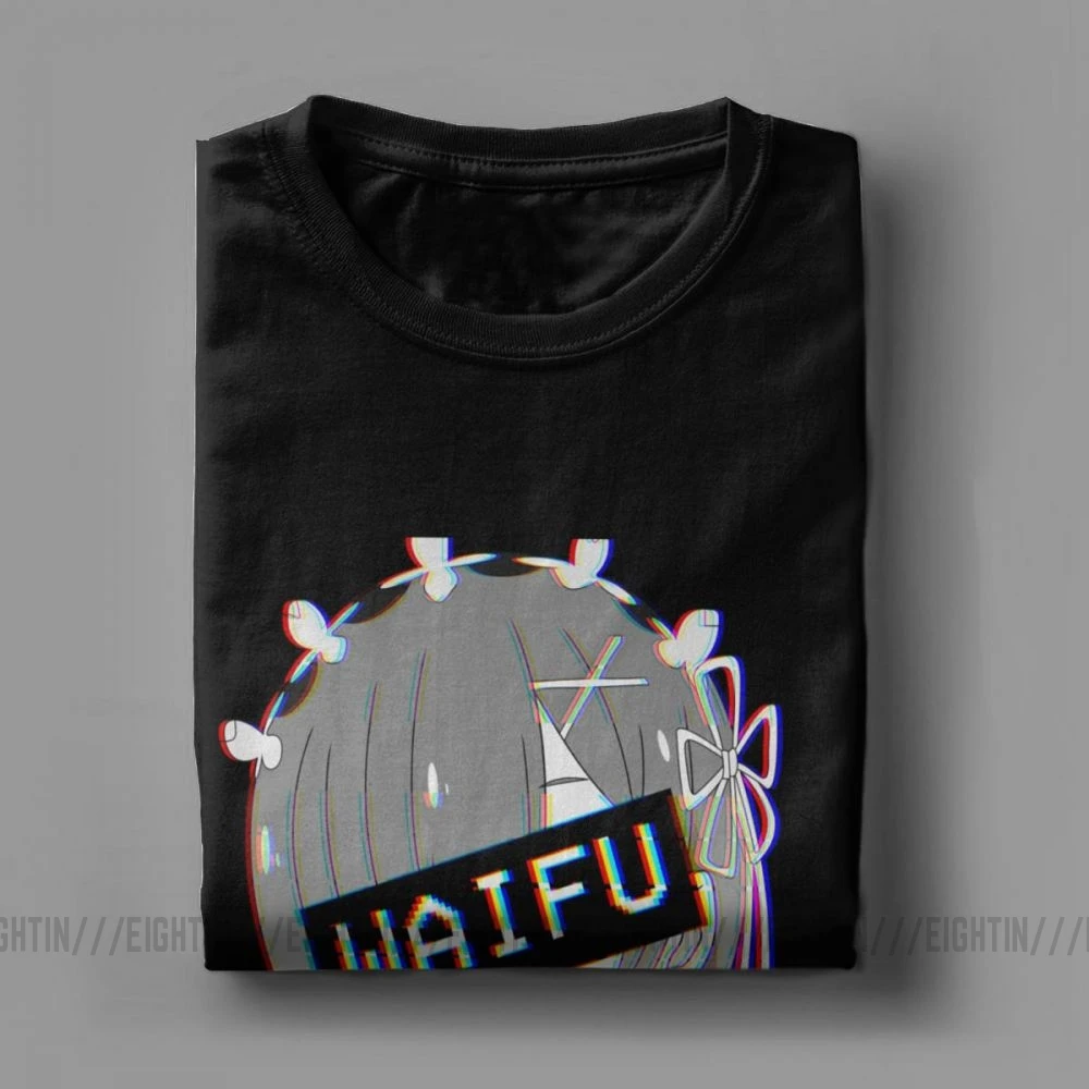 Najtaniej Męskie koszulki z krótkim rękawem Rem Waifu japońskie koszulki z krótkim rękawem loli śliczne seksowne koszulki z krótkim rękawem nowość koszulka z krótkim rękawem koszulka z czystej bawełny