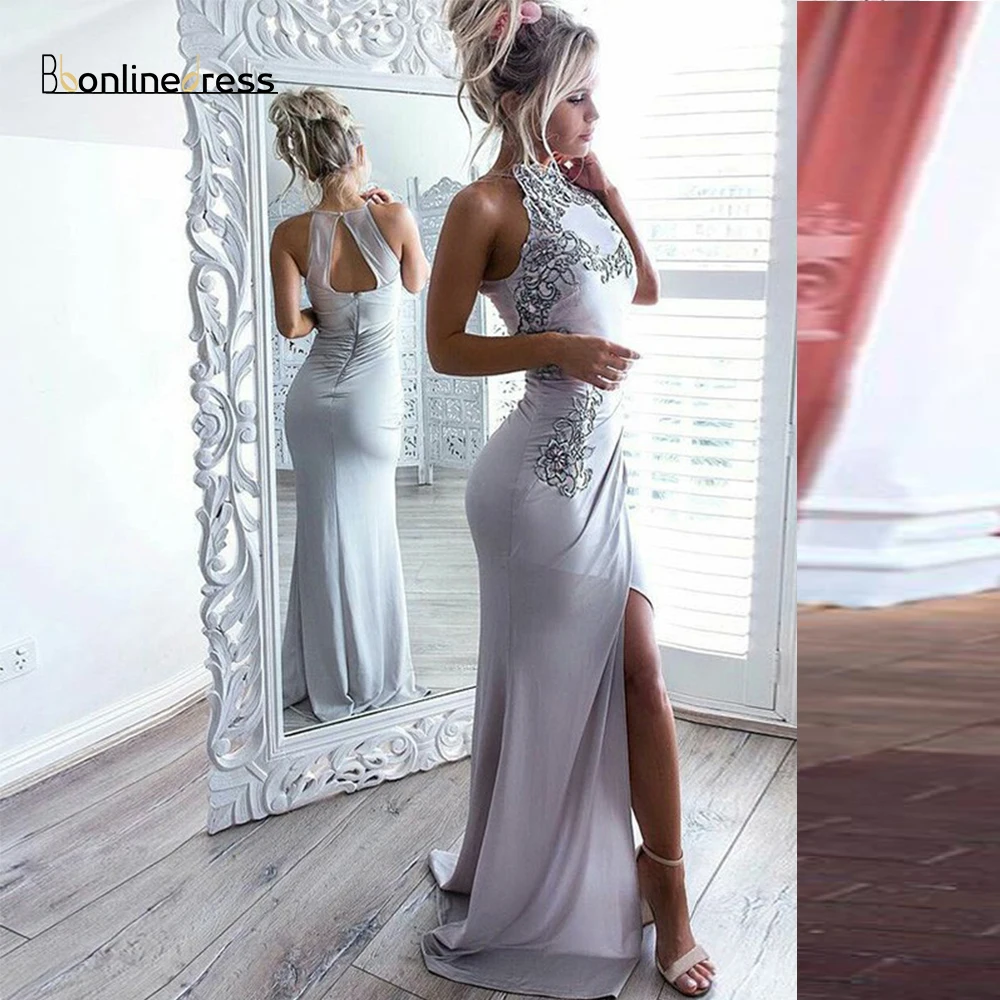Bbonlinedress, Русалка, платье для выпускного вечера, с разрезом, длинное, на выпускной, Vestido de fiesta, вечерние платья, robe de soiree