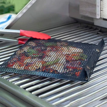 

NICEYARD Reusable Mesh Grilling Bag Easy to Clean Non-Stick BBQ Bake Bag Kitchen Tools Outdoor BBQ Picnic Tool