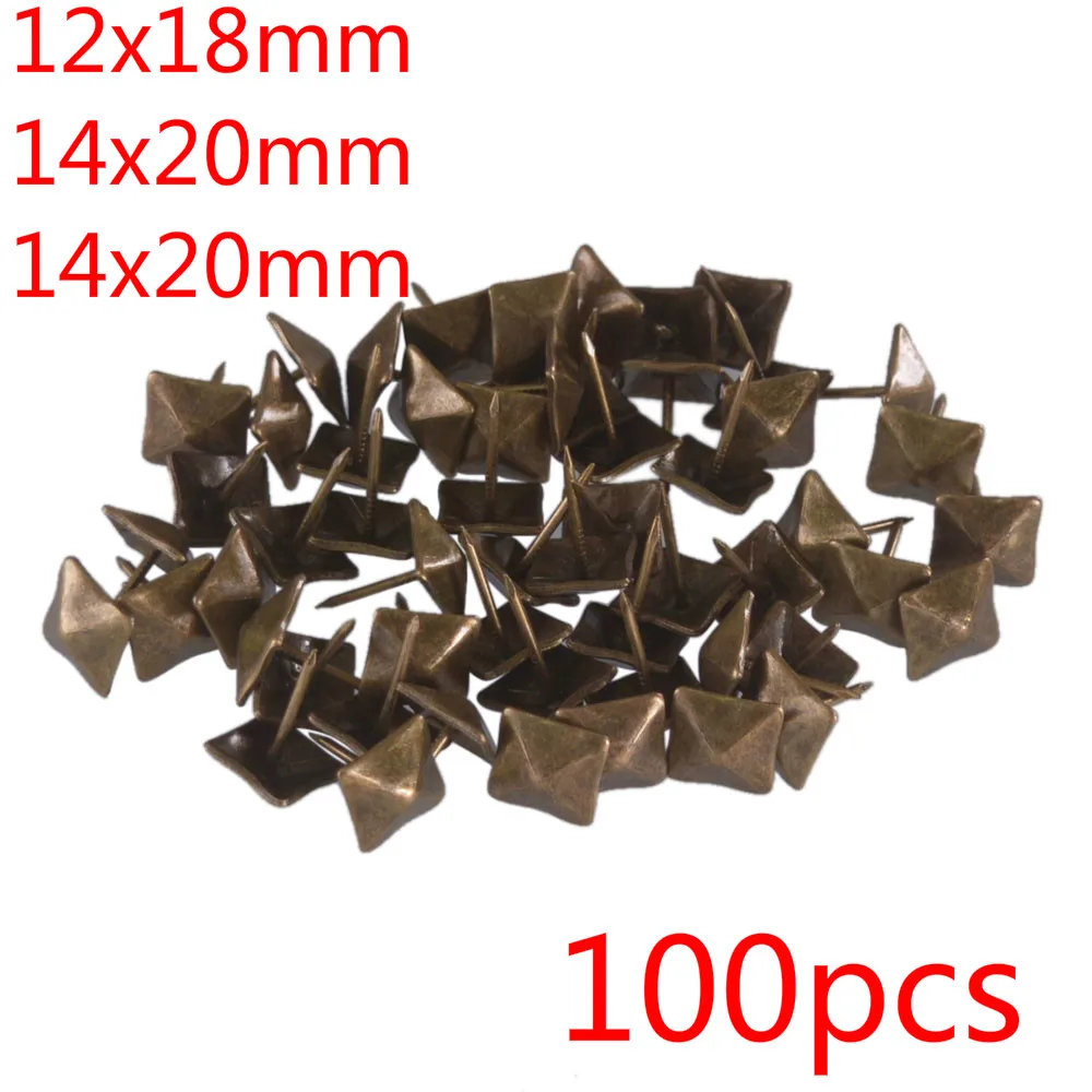 100 шт латунные гвозди бронзовые винтажные замены Квадратные антикварные