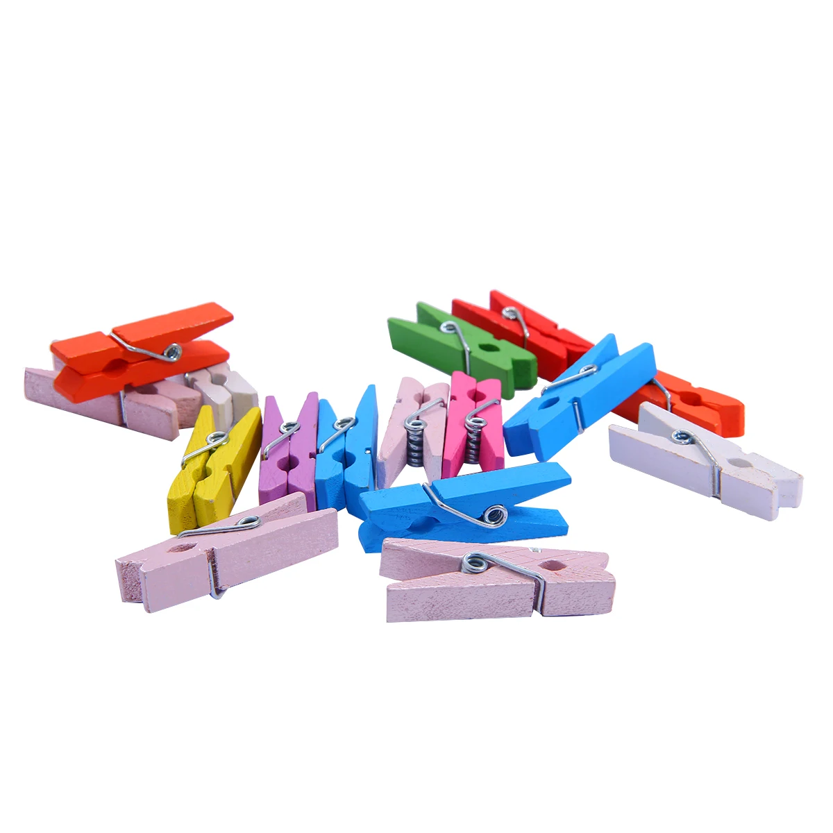 Wooden craft clips Smalll size Mini wooden clips 25/35/45mm Coloful clips photo for sheets DTY Clothespin craft decor pegs