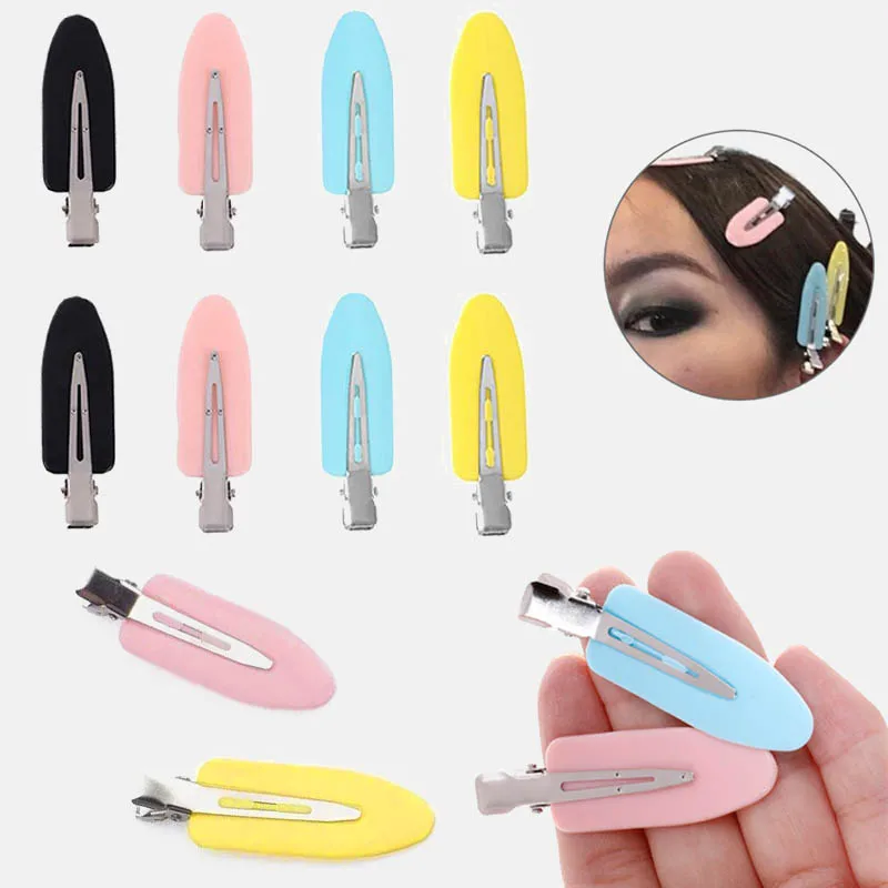 

1/3/4PCS Seamless Hair Clip No Bend Barrette, No Mark Pin Curl Clip, Makeup No Crease Hair Clip, Hair Styling Bang Clip Hairwear