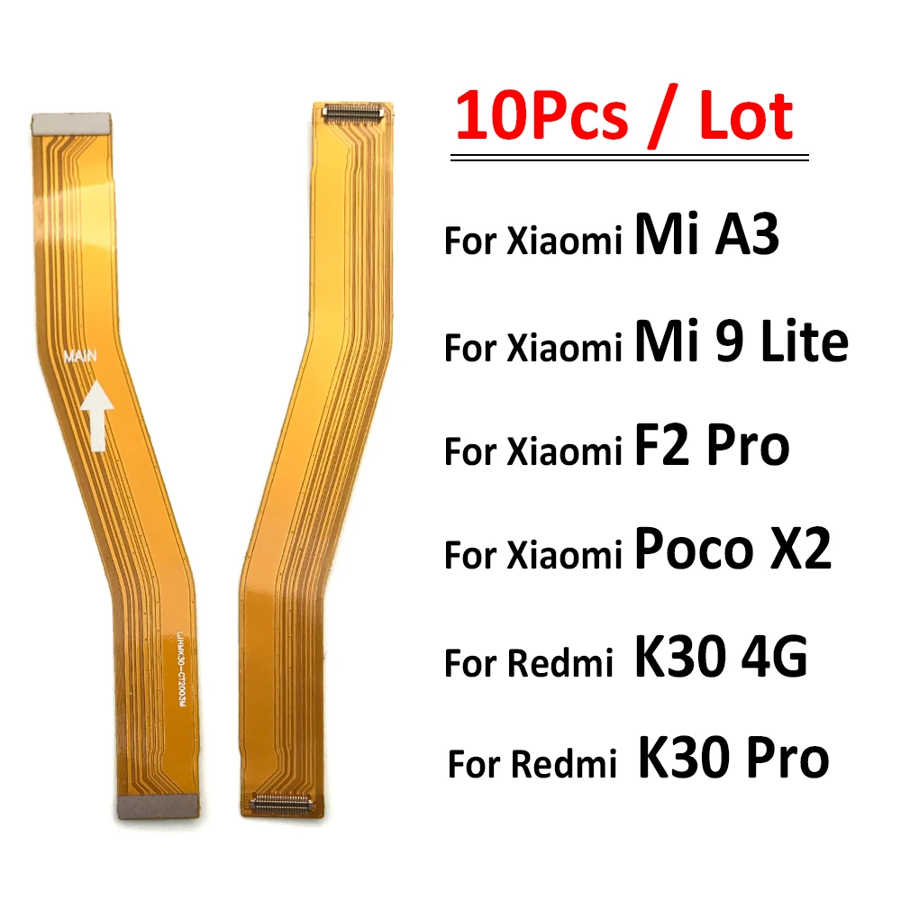 Câble Flexible (flex) Pour Xiaomi MI A3 / MI CC9e - Connecteur écran Et Carte Mère, Couleur Noir, Neuf, Générique