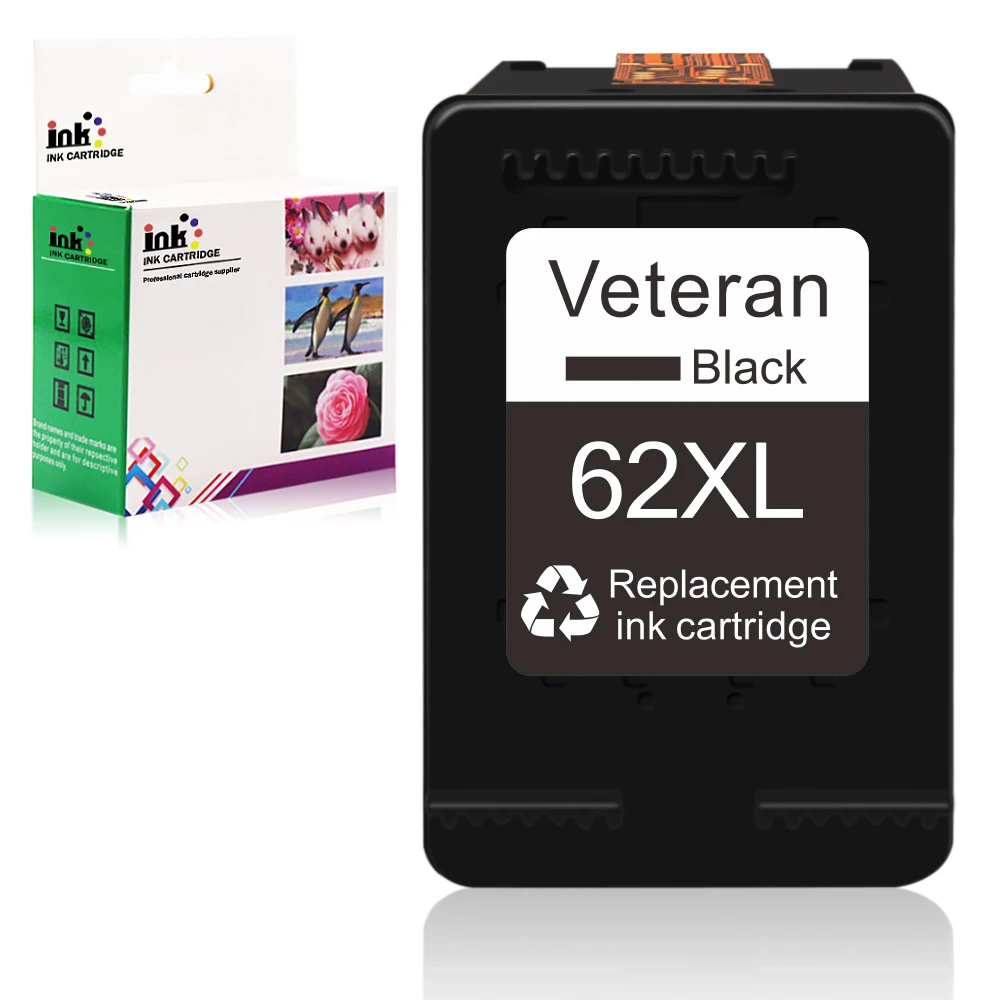 Картридж чернильный Veteran 62XL для принтера HP 62 XL Officejet 5640 5660 7640 5540 5545 5546 5740 5741 5742 5743 5744