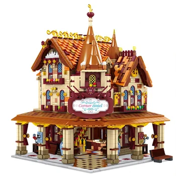 

Street View The Post Office Corner Hotel Restaurant Bakery Shop Building Blocks Bricks Toy Ideas Creator Educational City Series