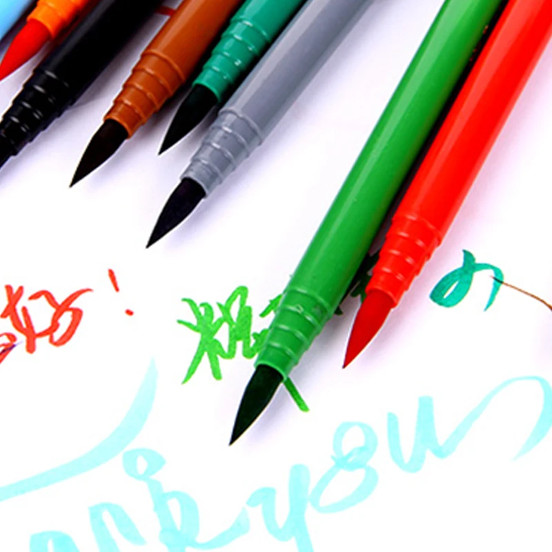 Faber Castell 12 цветов водная Мягкая головка красивая ручка Искусство Ручная роспись