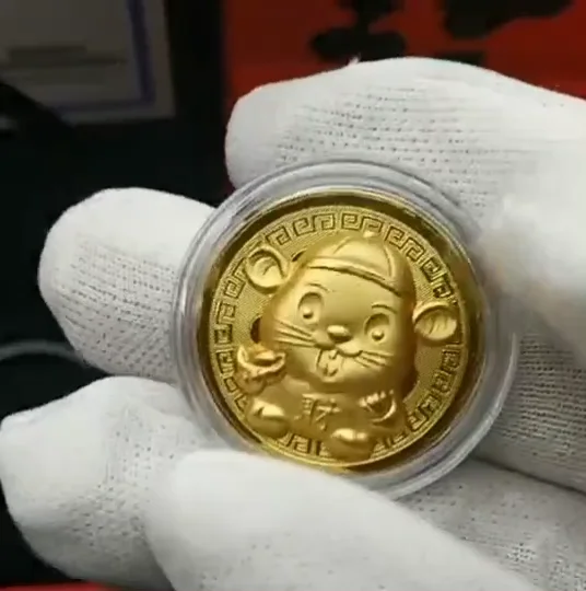 31 мм мультфильм каваи подарки на новый год 2020 крысы крыса монета китайские