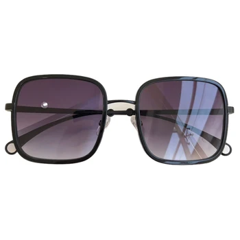 

Women Sqaure Sunglasses Retro Metal Frame Shades Gradient Sunglasses UV400