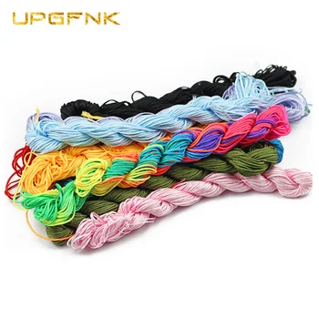 

Wholesale 1mm Satin Rattail Beading Nylon Chinese knot braided Rope Cord Thread String Necklace Bracelets Jewelry Making DIY