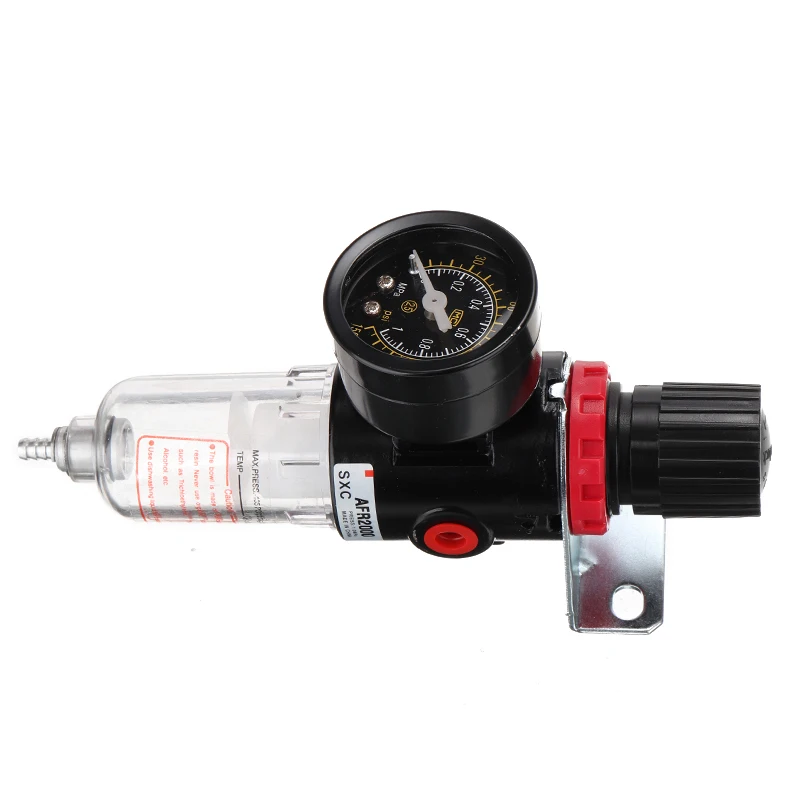 1/4" Air Pressure Moisture Trap Regulator Gauge Compressor Oil Water Separator Moisture Filter Switch Power Tool Accessories