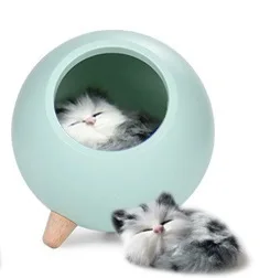 bionic cat умное затемнение, атмосферная лампа для гостиной, спальни, декоративная лампа, светодиодный светильник для кошки, USB сенсорный Ночной светильник, модный - Испускаемый цвет: green
