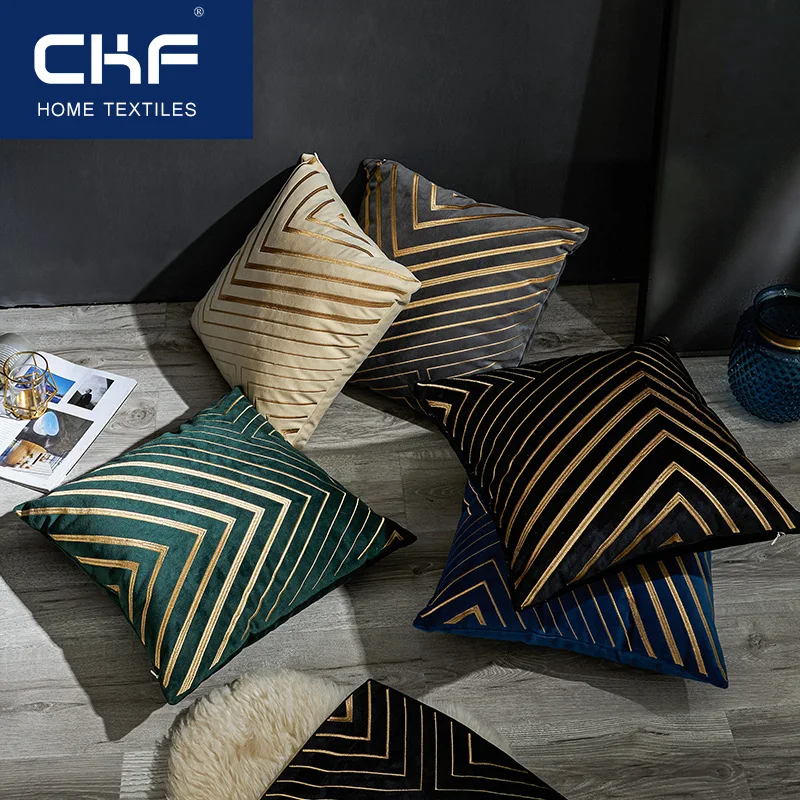 

Hot sale Plain simple cushion pillowcase Car sofa office striped cushion cover Home decoration 45x45cm free shipping