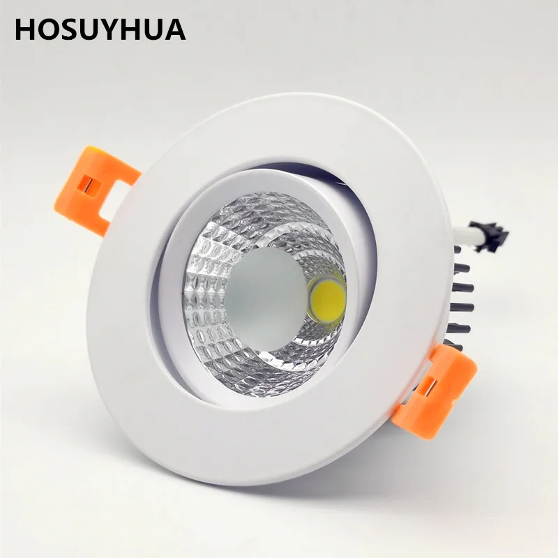 

12Pcs/Lot Dimmable LED Embedded Downlight COB Recessed Light 10W Spot Light Indoor Decoration Ceiling Lamp Free Shipping DHL.