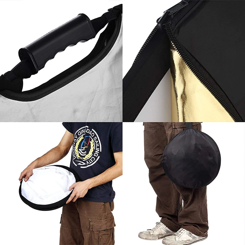 Selens 80x120cm 5 in 1 Reflector Photography Portable Light Reflector with Carring Case for photography photo studio accessories