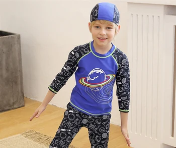 

VIVOBINIYA-- Baby Boy New UPF50+ Cartoon Sun Swimsuit Children Split Swimwear Baby Beach Clothes Kids Quick Dry Swimsuit