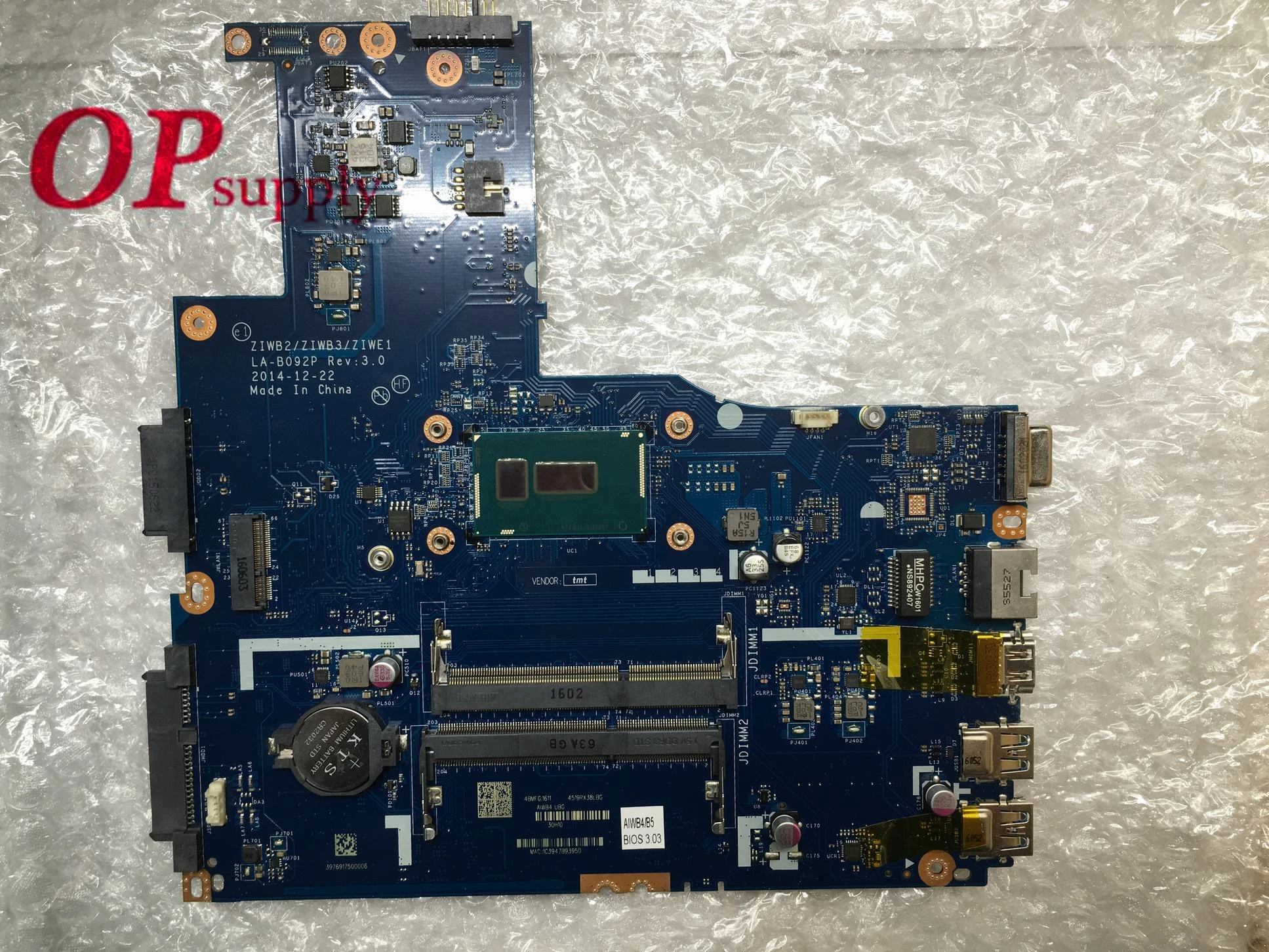 

LA-B092P Fit for lenovo B50-70 laptop motherboard 3205U system board tested