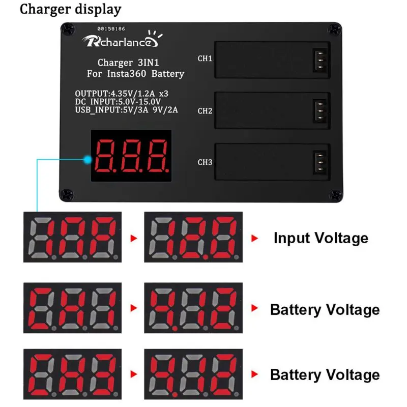 Новинка 3 в 1 микро USB зарядное устройство втулка для быстрой зарядки power bank 12 В 3 А EU/US Plug адаптер питания для Insta360 ONE X батарея