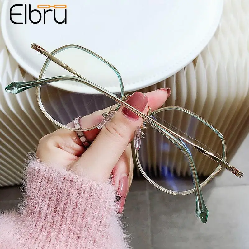 Elbru nowe modne okulary do czytania dla kobiet mężczyźni Vintage