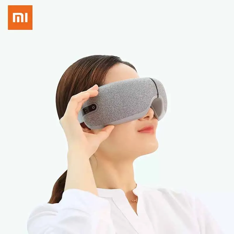 Xiaomi массажер для глаз с горячим нанесением графенового воздушного мешка, с потертостями, с помощью одного ключа, Легкая очистка и приятный для кожи материал