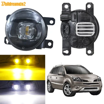 

Fog Light Assembly DRL For Renault Koleos HY 2008-2015 Car Front Bumper LED Lens Fog Lamp Daytime Running Light 30W 8000LM 12V