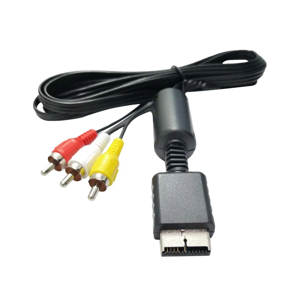 Audio Video av cable Game Composite 3 RCA Copper Wire for Sony Playstation1 2 3 PS1 PS2 PS3 Console