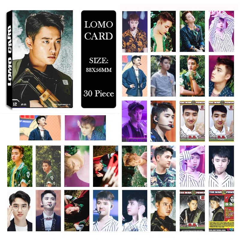 KPOP EXO Universe Album LOMO Cards k-pop Новая мода самодельная бумага фото карта HD Фотокарта