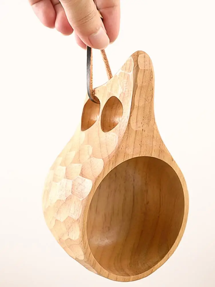 Деревянные чашки для чая и молока 200 мл портативная деревянная чашка с ремешком