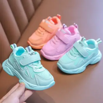 

Autumn Rainbow Kids sport Shoes For Girls Sneakers Students Breathable Mesh Children Shoes Girls Sneakers Light Shoes Boys